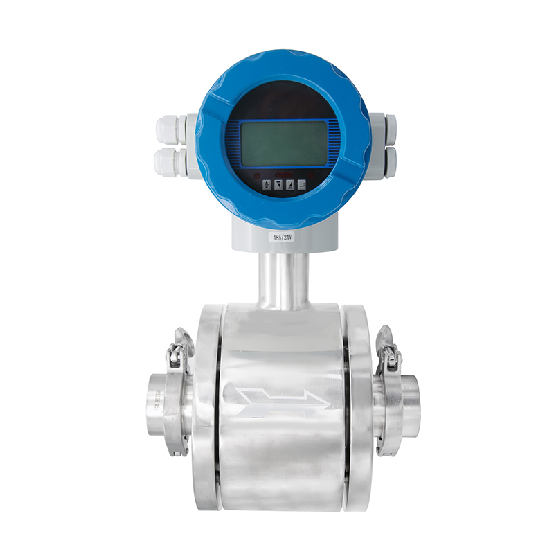 D&eacute;bitm&egrave;tre &eacute;lectromagn&eacute;tique de type Sanitray &agrave; connexion &agrave; trois pinces HFM100 SS316.jpg