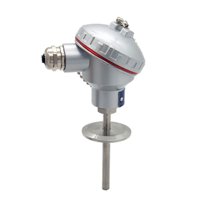 Capteur de température Tri-clamp PT100 de 50,5 mm, duplex à 4 fils avec boîte de jonction étanche